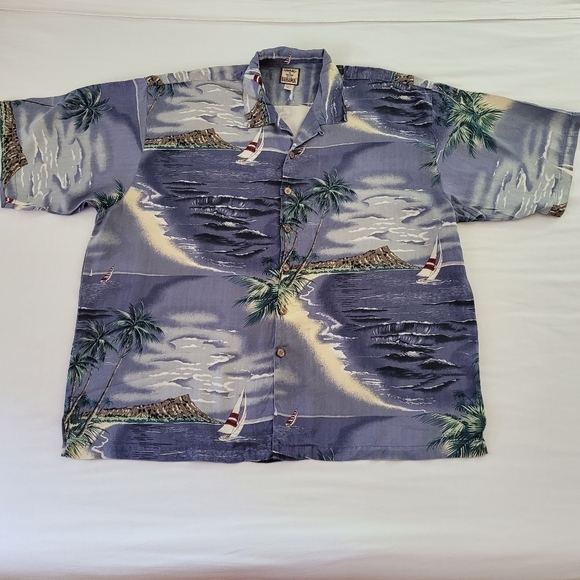 Tommy Bahama XXL Mens 100% Silk Short Sleeve Button Up Shirt - Picture 1 of 12